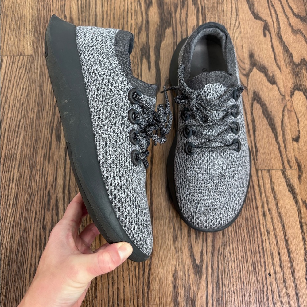 Allbirds Mens Tree Dasher Charcoal Gray Sz 9 Sneakers - Picture 2 of 10